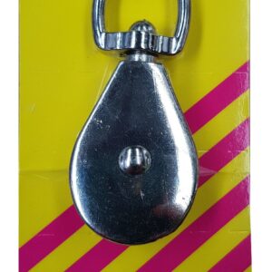 Xcel Single Awning Pulley - Galvanised 38mm Carded