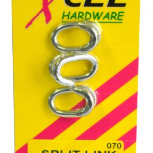 Xcel Split Links ZP 3-pce 3mm Carded