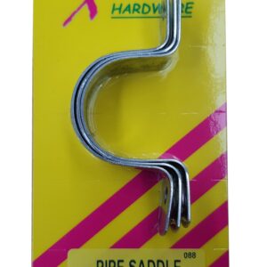 Xcel Pipe Saddles - Galvanised 3-pce 25mm Carded