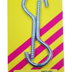 Xcel Screw Hooks ZP #12 2-pce 80mm x 4.3mm Carded