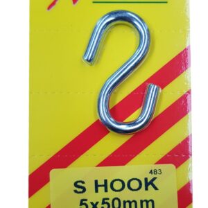 Xcel S-Hook ZP 5mm x 50mm Carded