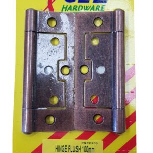 Xcel Flush Hinges - FB Fixed Pin 2-pce 100mm Carded