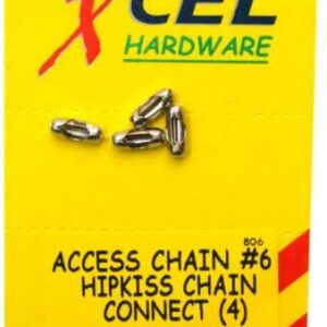 Xcel Ball Chain Connectors CP 4-pce #6 Carded