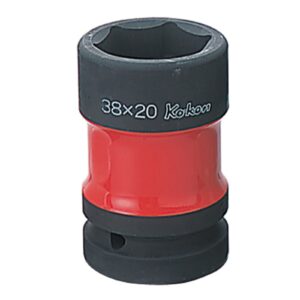 Koken PW8P Impact Rear Wheel Nut Socket 1"Dr 38 x 20mm Red
