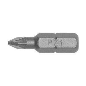 10pc 1/4in Hex PZ#1 Bit X 25mm (L)