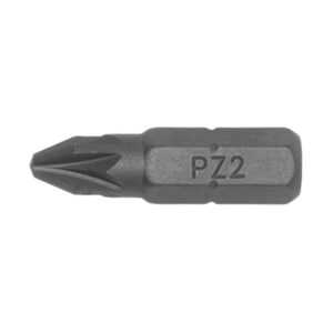 10pc 1/4in Hex PZ#2 Bit X 25mm (L)