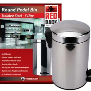 Redback Pedal Bin - Stainless Steel 5L