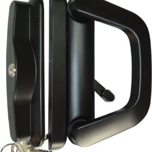 Xcel Sliding Door Lock Single Cylinder - Black