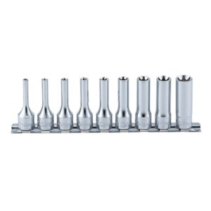 Koken RS3325 Internal Torx Deep Socket Set On Rail 9pc 3/8"Dr E4-E16