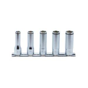 Koken 3/8" Dr Nut Grip Socket Set On Rail - 5pc 8-14mm