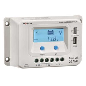 PROJECTA SOLAR CONTROLLER 12/24V 20A 4 STAGE