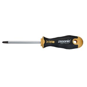 Felo 401 Ergonic Screwdriver Pozi #2 x 100mm Hardened Tip