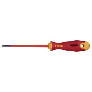 Felo 413 Ergonic Screwdriver Flat 3 x .5 x 100mm Insulated Hardened Tip