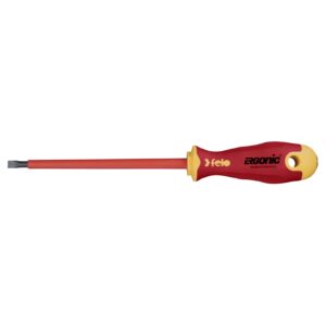 Felo 413 Ergonic Screwdriver  Flat 6.5 x 1.2 x 150mm Insulated Hardened Tip