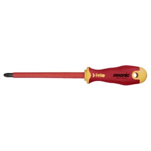 Felo 415 Ergonic Screwdriver Pozi #3 x 150mm Insulated Hardened Tip