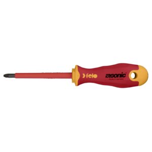 Felo 417 Ergonic Insulated Plus/Minus Screwdriver Size Z2 Hardened Tip
