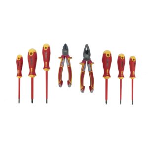 Felo 413 Series Ergonic Screwdrivers & Pliers Set 8pc 1000V VDE