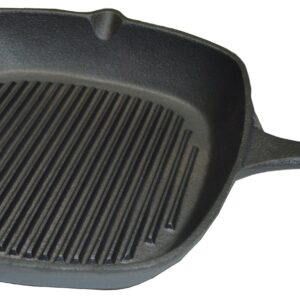 Xcel Cast Iron Grillpan Ribbed Bottom   Square 29x29cm
