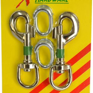 Xcel Snaphooks with Split Links NP 2-pce 12mm Carded