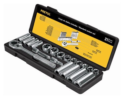 Pretul Socket Set 3/8"Drive - Metric 21-pce 1 Pretul Socket Set 3/8"Drive - Metric 21-pce