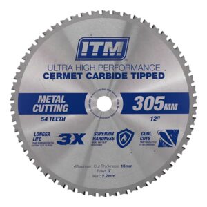 ITM 305mm Metal Cutting Blade Cermet Carbide Tipped 54T