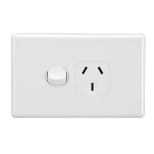 PROJECTA SINGLE GPO 240V 10A WHITE (10)
