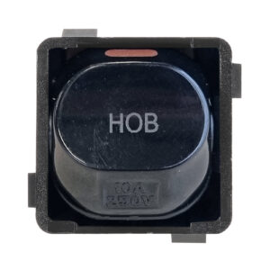 PROJECTA SWITCH MECH 240V 10A 2WAY DOUBLE POLE BLACK HOB PK10