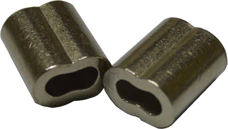 Xcel Wire Rope Swage - NP on Copper 4mm 1 Xcel Wire Rope Swage - NP on Copper 4mm