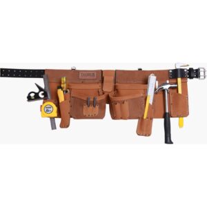 Taurus Tough Full Leather Super Yankee Toolbelt Apron L/H Barley