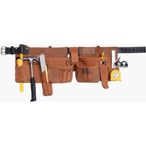 Taurus Tough Full Leather Super Yankee Toolbelt Apron R/H Barley