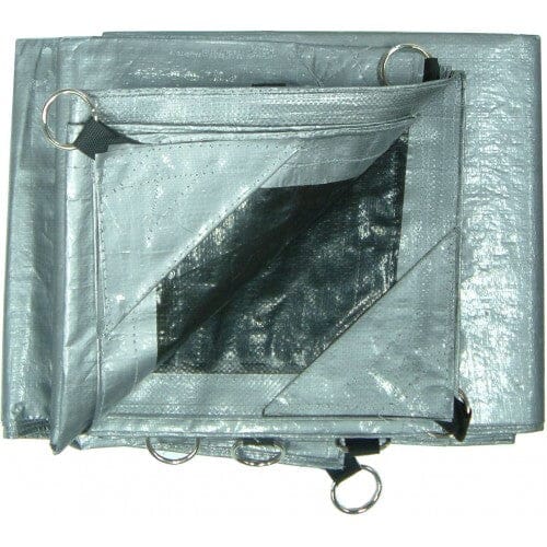 Xcel Tarpaulin - Heavy Duty Silver with O-Ring Eyelets 4.8m x 6m 1 Xcel Tarpaulin - Heavy Duty Silver with O-Ring Eyelets 4.8m x 6m