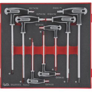 Teng 7pc Torx TX/TPX T-Handle Set 10-40 -TED-Tray