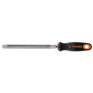 Truper Triangular Bastard Cut File 200mm with handle
