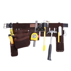 Taurus Tough Full Leather Hipster Toolbelt Apron R/H Brown