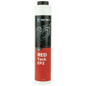 Vertex Red Tack EP2 Grease Cartridge 400gm NLGI 2
