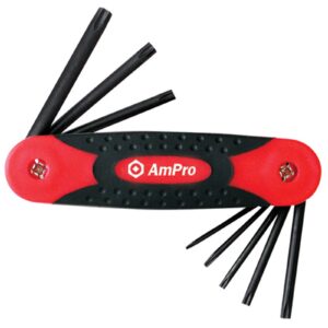 AmPro Star Folding Hex Key Set T8-T40 8-Piece