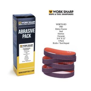 Worksharp Belt Pack 5pc P80 Ceramic Oxide WSKTS-KO